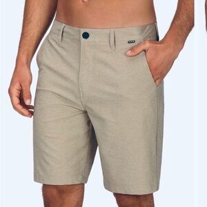 Hurley Phantom Tan Flat Front Men's Stretch Shorts